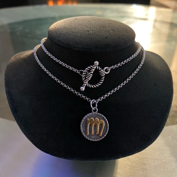 ♍️ VIRGO zodiac sign gold & silver stainless steel wrap around necklace - Picture 2 of 11